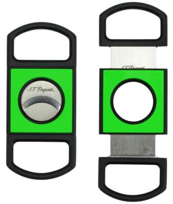 Produktbild: S.T. Dupont Zigarrencutter Fluo grün schwarz 21mm Schnitt