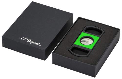 Produktbild: S.T. Dupont Zigarrencutter Fluo grün schwarz 21mm Schnitt