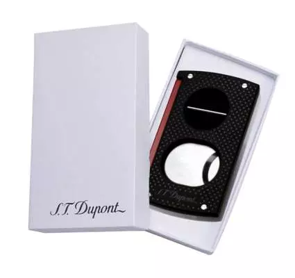 Produktbild: S.T. Dupont 2-in-1 Cutter schwarz rot Verpackung