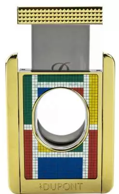 Produktbild: S.T. Dupont Casablanca Mosaik gold Stand Cutter offen