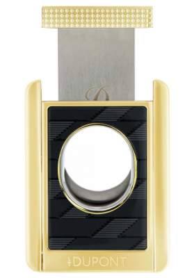 Produktbild: ST Dupont Zigarrencutter schwarz gold 003479 offen