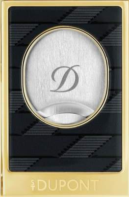 Produktbild: ST Dupont Zigarrencutter schwarz gold Frontlogo
