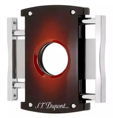 Produktbild: S.T. Dupont Cutter Sunburst Braun-Rot Zigarrenschneider mit 21mm Schnitt 003414