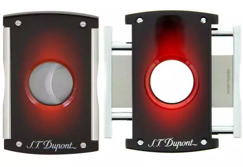 Produktbild: S.T. Dupont Cutter Sunburst Braun-Rot Zigarrenschneider mit 21mm Schnitt 003414
