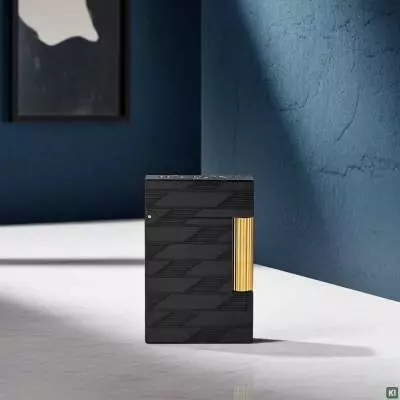 Produktbild: S.T. Dupont Ligne 2 Cling Monogram 1872 schwarz Feuerzeug im Raum