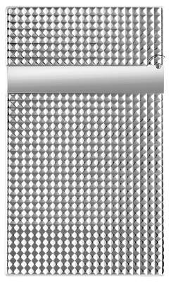 Produktbild: S.T. Dupont Feuerzeug Ligne 2 silber Carrè 16184 hinten