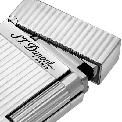 Produktbild: S.T. Dupont Ligne 2 silber längsgestreift 16817