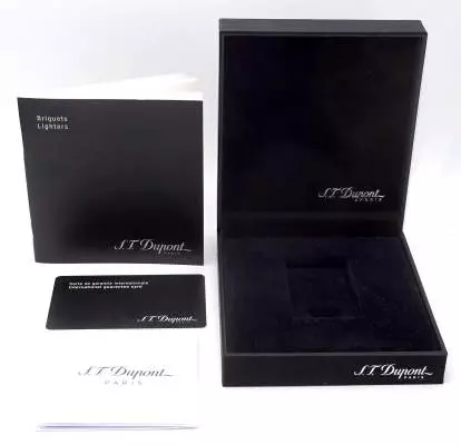 Produktbild: S.T. Dupont Feuerzeug Ligne 2 Beschreibung Garantiekarte Verpackung