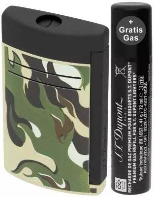 Produktbild: S.T. Dupont Feuerzeug MaxiJet Camo Green schwarz 020150