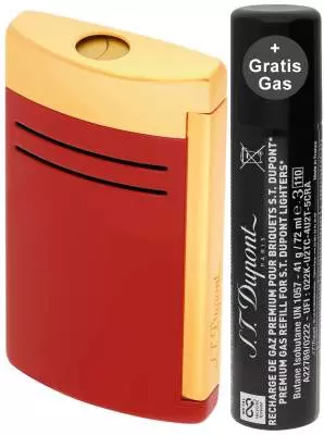 Produktbild: S.T. Dupont MaxiJet Dragon bordeaux rot gold Feuerzeug Jet-Flamme 020174