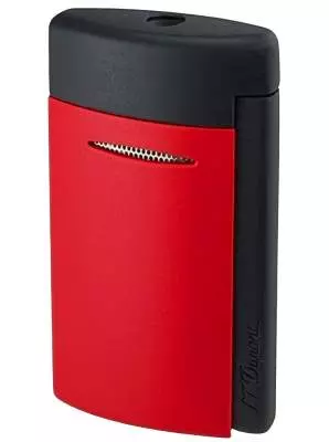 S.T. Dupont Feuerzeug MiniJet 3 schwarz rot