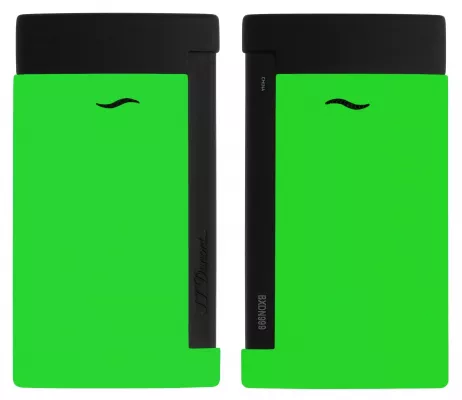 Produktbild: S.T. Dupont Feuerzeug Slim 7 Fluo grün schwarz
