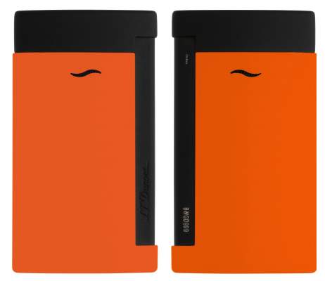 S.T. Dupont Feuerzeug Slim 7 Fluo orange schwarz
