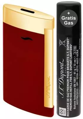 Produktbild: S.T. Dupont Feuerzeug Slim 7 Jet-Flamme rot gold 027707