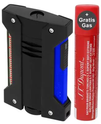 Produktbild: S.T. Dupont Feuerzeug Defi Extreme Fluo blau schwarz 021416