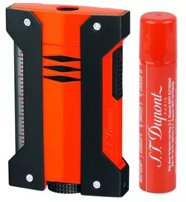 S.T. Dupont Feuerzeug Defi Extreme orange 021404 mit Gratisgas