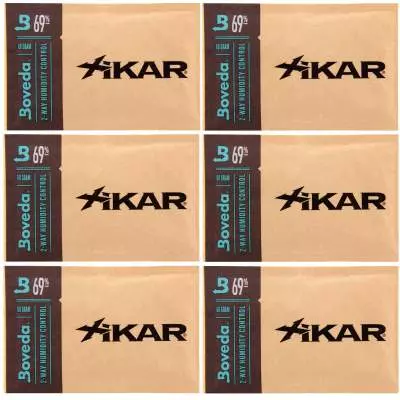Produktbild: Xikar Boveda Set 6x Humidipak 2-way Humidifer groß 69%