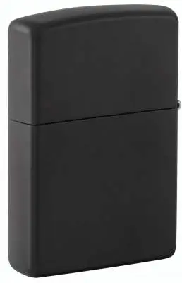 Produktbild: Zippo 2008206 Black Panther Black Matte mit schwarzem Metallemblem Rückseite
