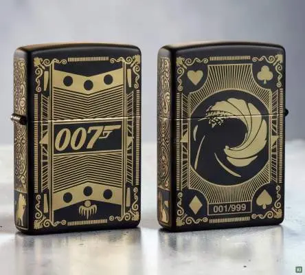 Produktbild: Zippo 60008180 James Bond Day Collectible 2026 Szene vorne hinten