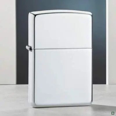 Produktbild: Zippo 60006080 High Polish Sterling Silver Armor Case seitlich