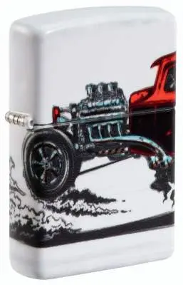 Zippo 60006754 Hot Rod US-Car weiß 540°