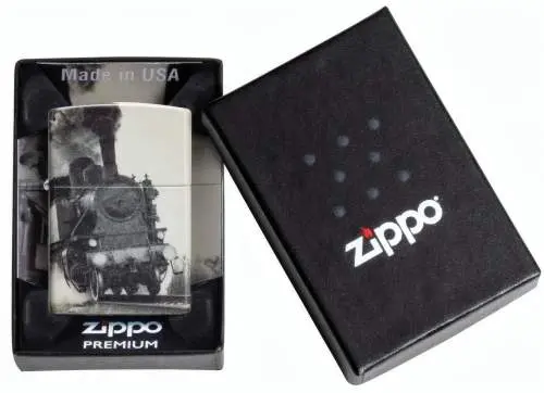Produktbild: Zippo 60007825 Vintage Train Dampflokomotive 540° Color 540° Matte Verpackung