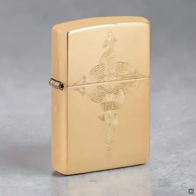 Produktbild: Zippo 60007831 High Polish Brass Serpent Szene