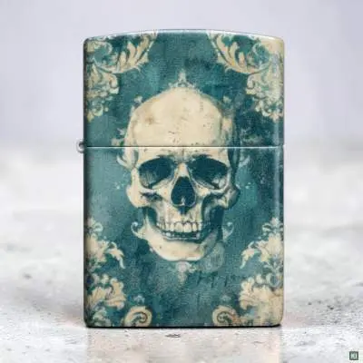 Produktbild: Zippo 60007834 Spooky Skulls 540 Color 540 Matte Szene