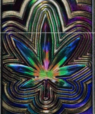 Produktbild: Zippo 60007845 Metallic Leaf Multi Color Spectrum Frontausschnitt