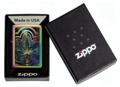 Produktbild: Zippo 60007845 Metallic Leaf Multi Color Spectrum Verpackung