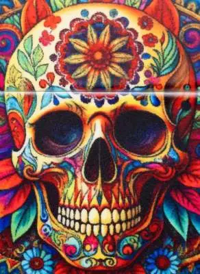Produktbild: Zippo 60007846 Colorful Skull 540 Color Frontausschnitt