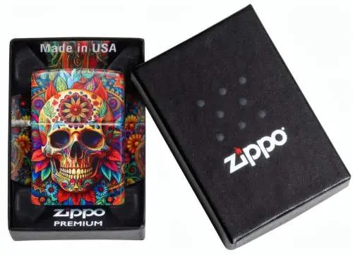 Produktbild: Zippo 60007846 Colorful Skull 540 Color Geschenkverpackung
