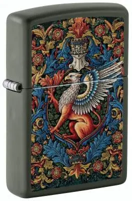 Produktbild: Zippo 60007851 Green Matte Mythical Creature Benzinfeuerzeug