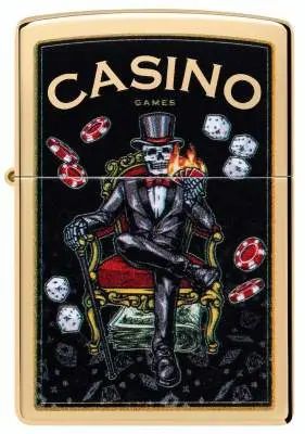 Produktbild: Zippo 60007862 Casino Games Frontansicht