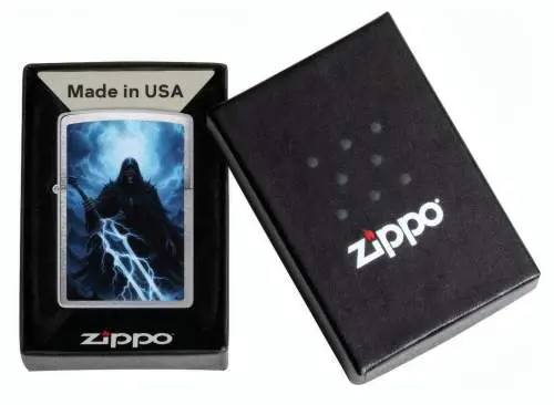 Produktbild: Zippo 60007863 Soul Reaper Brushed Chrome Verpackung