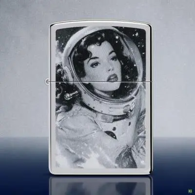 Produktbild: Zippo 60007871 Vintage Astronautin High Polish Chrome Color Image Szene