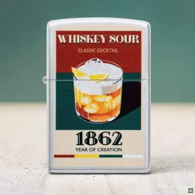 Produktbild: Zippo 60007874 Whiskey Sour 1862 Satin Chrome Color Image Szene