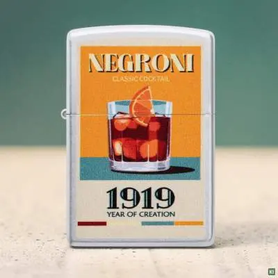 Produktbild: Zippo 60007876 Negroni 1919 Satin Chrome Color Image Szene