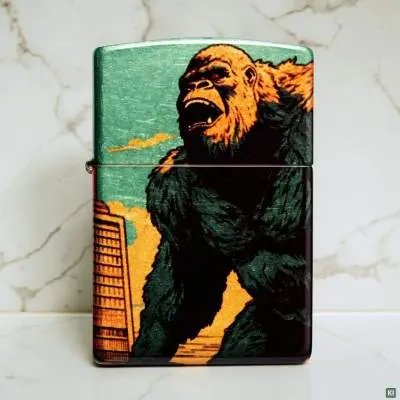 Produktbild: Zippo 60007914 Giant Gorilla 540° Fusion Tumbled Brass Szene