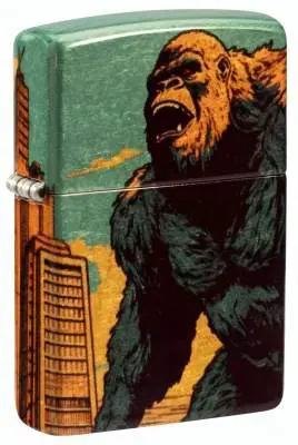 Produktbild: Zippo 60007914 Giant Gorilla 540 Fusion mit Gorilla und Hochhäusern in Grün und Gelb