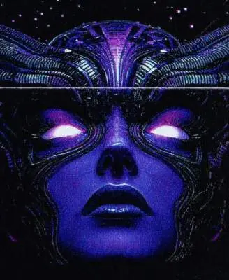 Produktbild: Zippo 60007916 Cyborg Woman Purple Matte Black Light Frontausschnitt