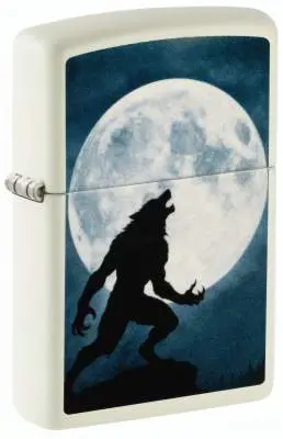 Produktbild: Zippo 60007919 Howling Werewolf mit heulendem Werwolf vor Vollmond Glow-in-the-Dark