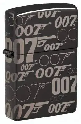 Produktbild: Zippo 60007939 High Polished Black 007 Gun Logo 8-seitig gelasert