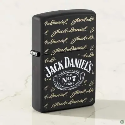 Produktbild: Zippo 60007940 Black Matte Jack Daniel’s Old No. 7 Szene