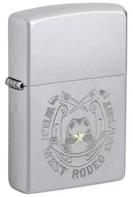 Produktbild: Zippo Wild West Cowboy chrom gebürstet Feuerzeug