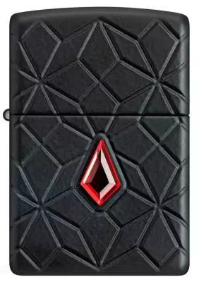 Produktbild: Zippo Diamond Pattern Armor Case schwarz Feuerzeug vorne