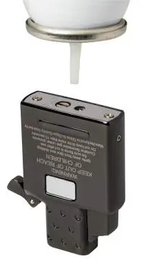 Produktbild: ZIPPO 2008085 Single-Flame Jet-Gaseinsatz Schwarz mit Piezo-Zündung auffüllen