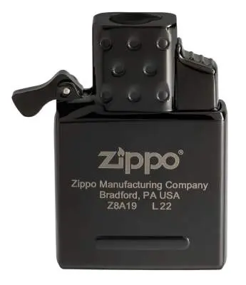 Produktbild: ZIPPO 2008085 Single-Flame Jet-Gaseinsatz Schwarz mit Piezo-Zündung vorne