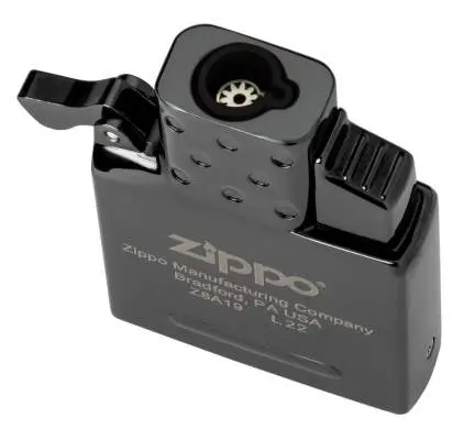 Produktbild: ZIPPO Jet-Gaseinsatz 2008085 Single-Flame Schwarz mit blauer Jet-Einzelflamme und Piezo-Zündung