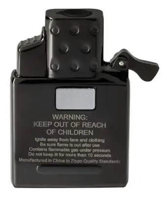 Produktbild: ZIPPO 2008085 Single-Flame Jet-Gaseinsatz Schwarz mit Piezo-Zündung Rückseite